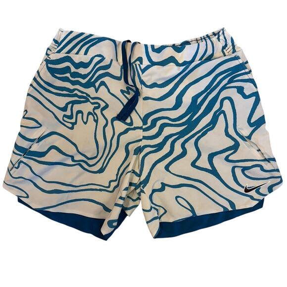 Men's NikeCourt Dri-Fit Slam Tennis Shorts Green Abyss/Black Size XL - Picture 1 of 3